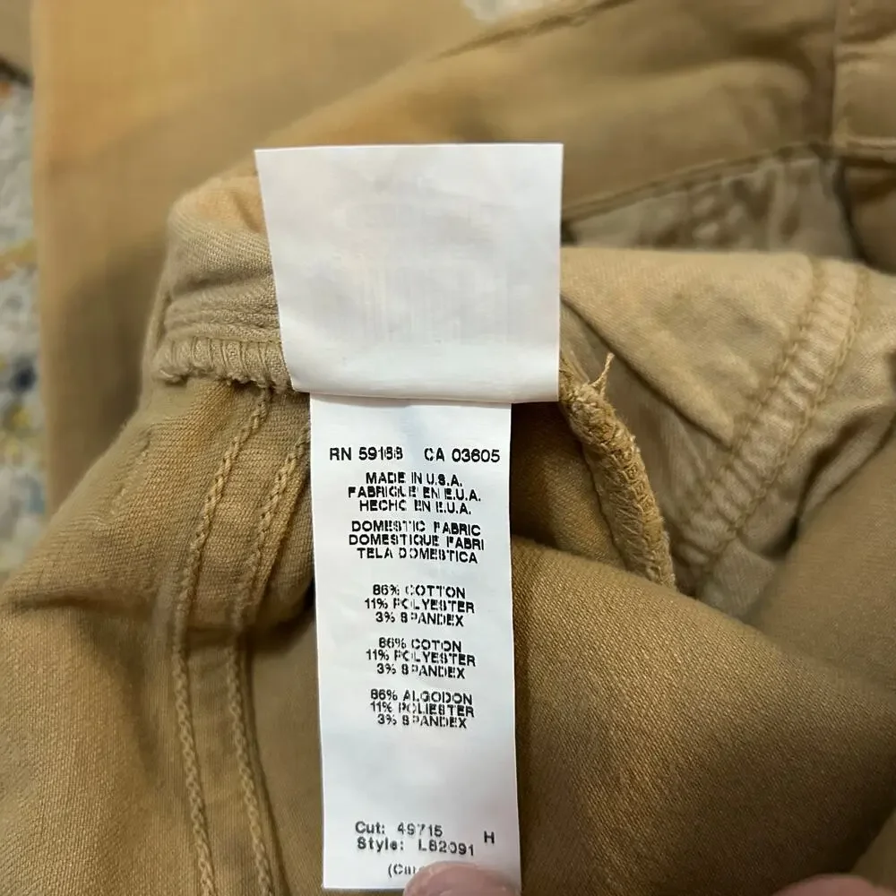 Karen Kane Zuma Twill Skinny Jeans Womens 10 Khaki Stretch Uniform Work Minimal